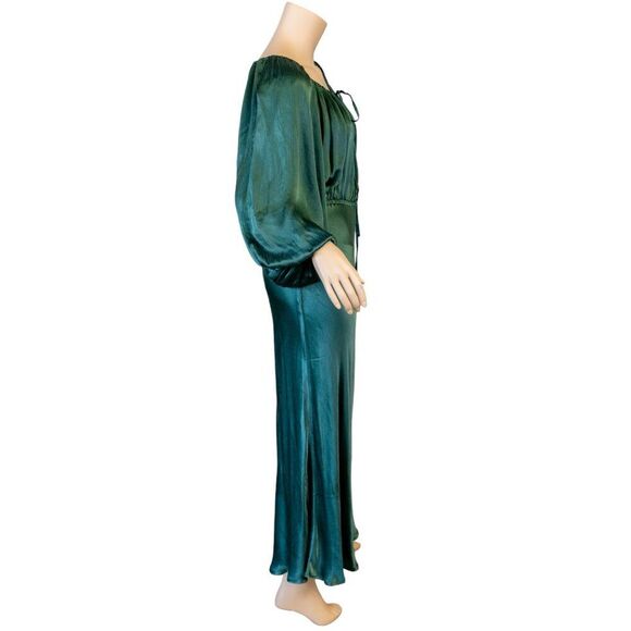 AUGUSTE THE LABEL Emerald Green Zelda Midi Dress  * Medium - Picture 12 of 16